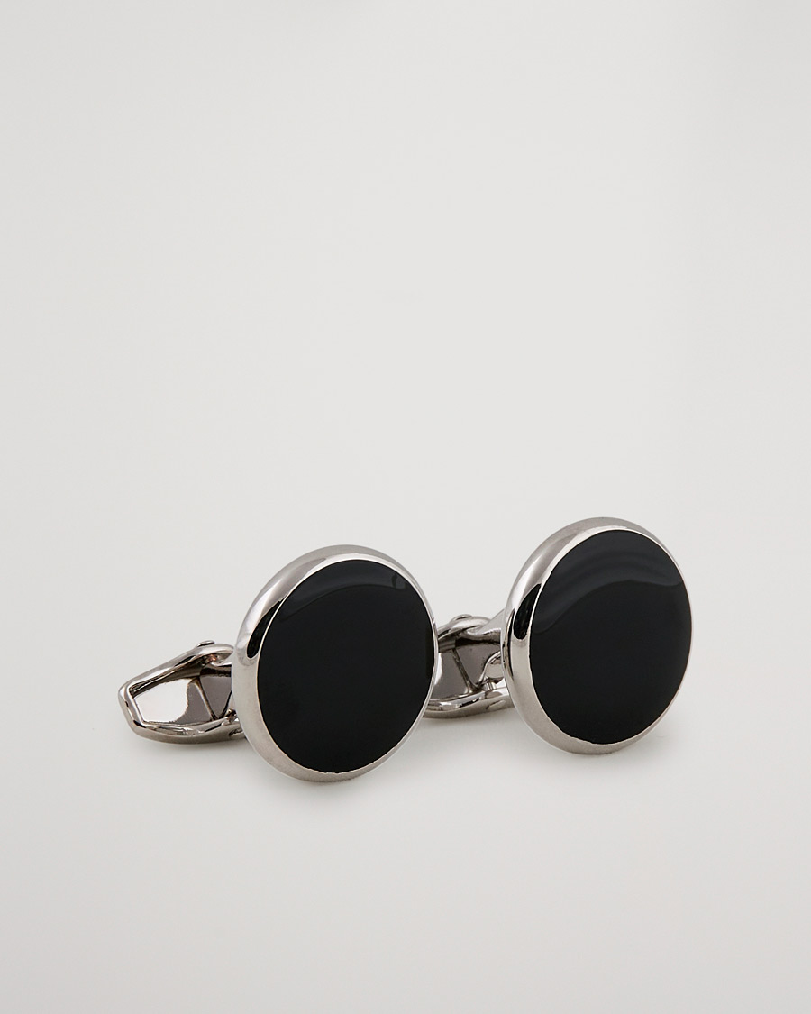 Herre | Manchetknapper | Amanda Christensen | Cufflink & Shirt Studs Set Black/Silver