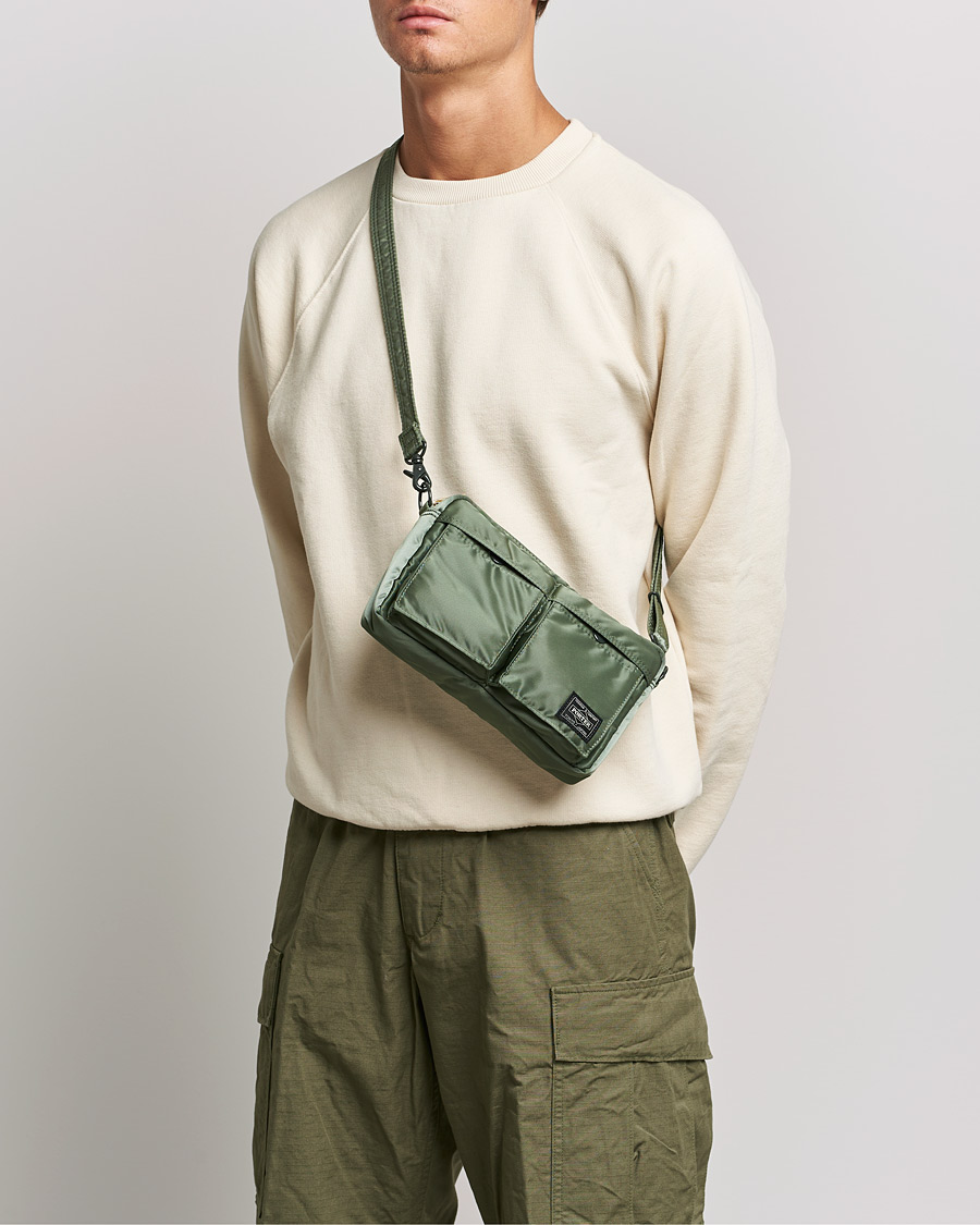 Herre | Porter-Yoshida & Co. Tanker Small Shoulder Bag Sage Green | Porter-Yoshida & Co. | Tanker Small Shoulder Bag Sage Green
