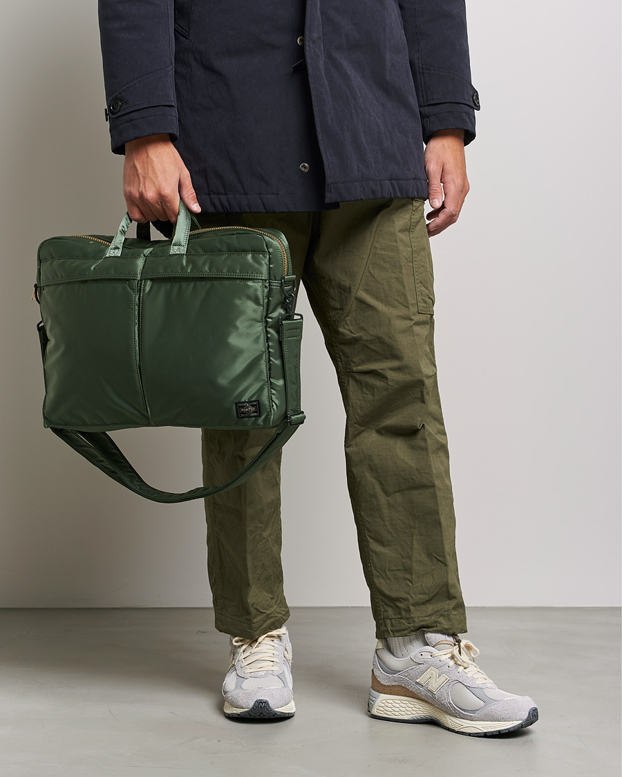 Herre | Formal Wear | Porter-Yoshida & Co. | Tanker 2Way Briefcase Sage Green