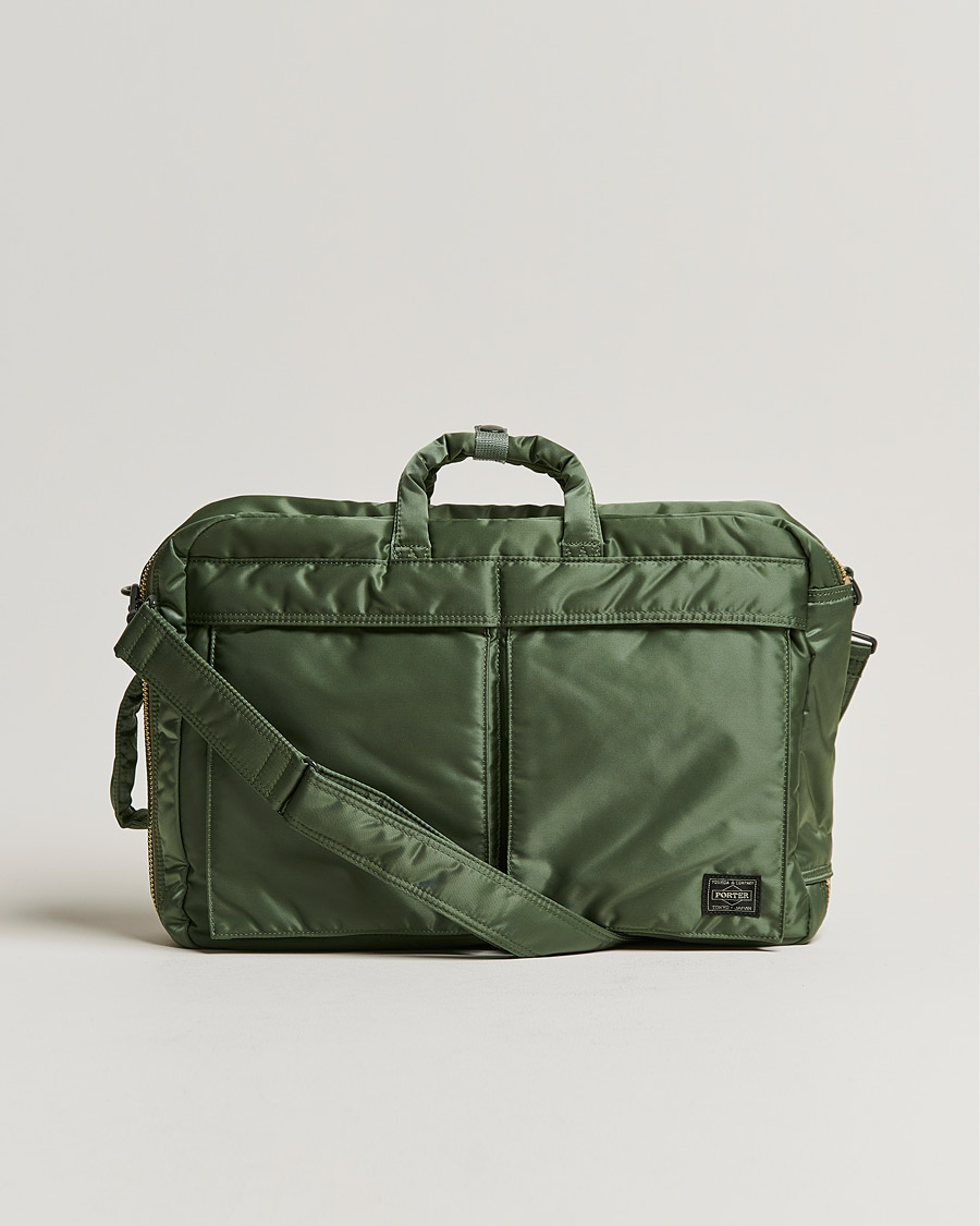 Herre | Porter-Yoshida & Co. Tanker 3Way Briefcase Sage Green | Porter-Yoshida & Co. | Tanker 3Way Briefcase Sage Green