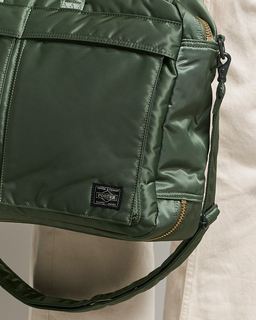 Herre | Porter-Yoshida & Co. Tanker 3Way Briefcase Sage Green | Porter-Yoshida & Co. | Tanker 3Way Briefcase Sage Green