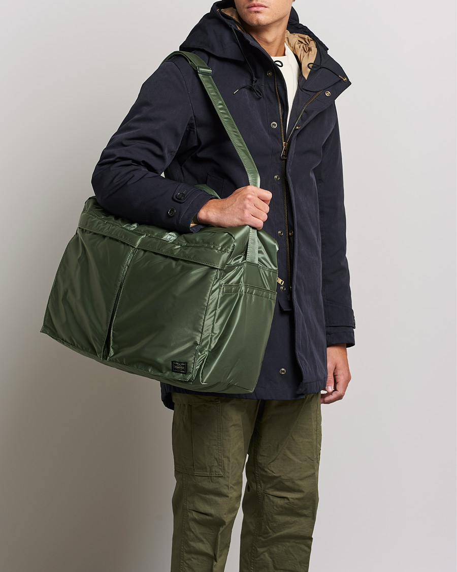 Herre | Tilbehør | Porter-Yoshida & Co. | Tanker 2Way Boston Weekender Sage Green