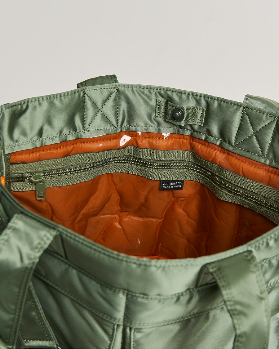 Herre | Porter-Yoshida & Co. Tanker Tote Bag Sage Green | Porter-Yoshida & Co. | Tanker Tote Bag Sage Green