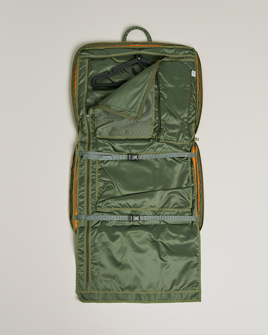 Herre | Porter-Yoshida & Co. Tanker Garment Bag Sage Green | Porter-Yoshida & Co. | Tanker Garment Bag Sage Green