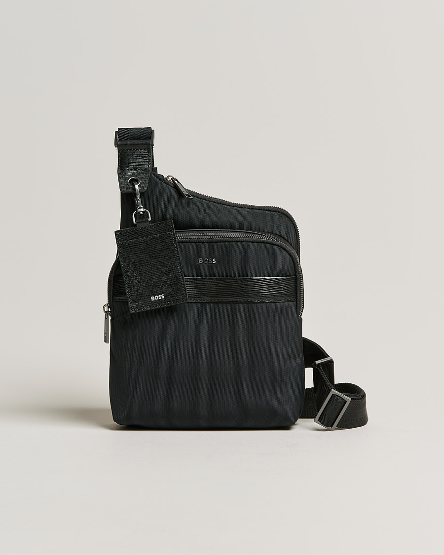 Herre | First Class Crossbody Bag Black | BOSS BLACK | First Class Crossbody Bag Black