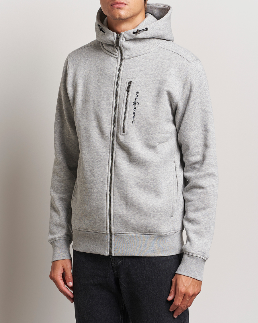 Herre | Trøjer | Sail Racing | Bowman Full Zip Hoodie Grey Melange