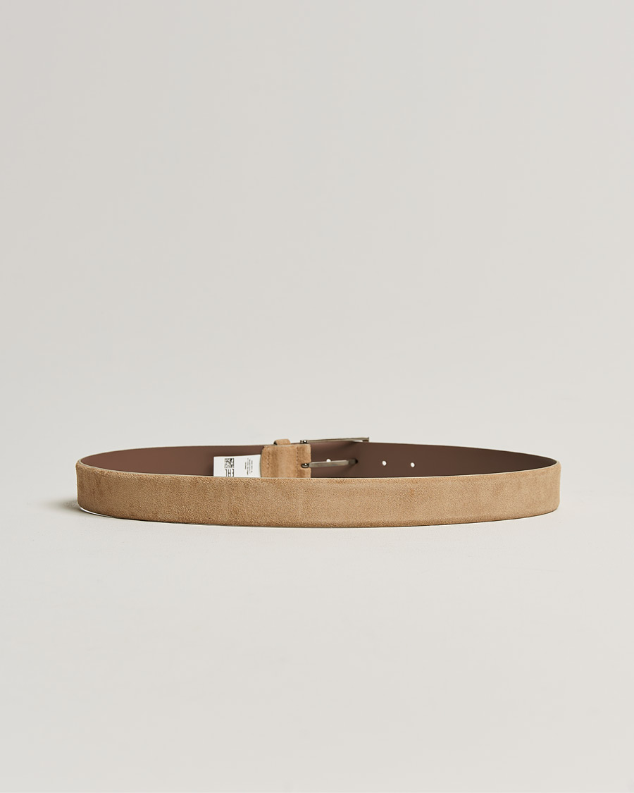 Herre | Bælter | BOSS BLACK | Calindo Suede Belt Medium Brown