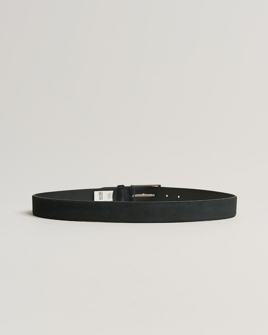 Herr | Bälten | BOSS BLACK | Calindo Suede Belt Dark Blue