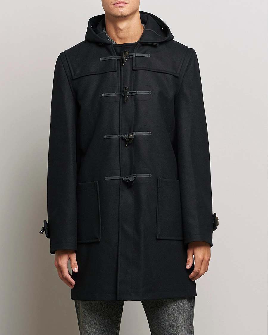 Herre | Gloverall | Gloverall | Cashmere Blend Duffle Coat Black