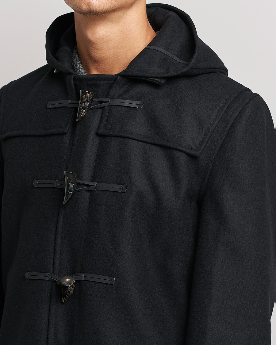 Herre | Jakker | Gloverall | Cashmere Blend Duffle Coat Black