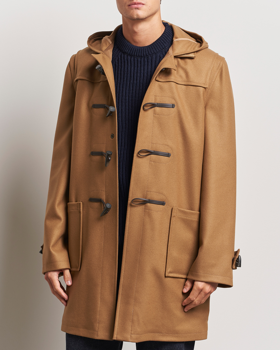 Herre | Gloverall | Gloverall | Cashmere Blend Duffle Coat Camel