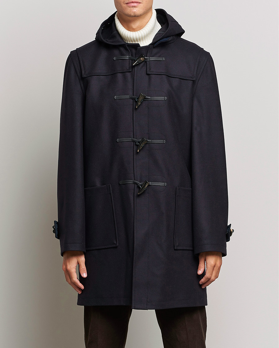 Herre | Gloverall | Gloverall | Cashmere Blend Duffle Coat Navy