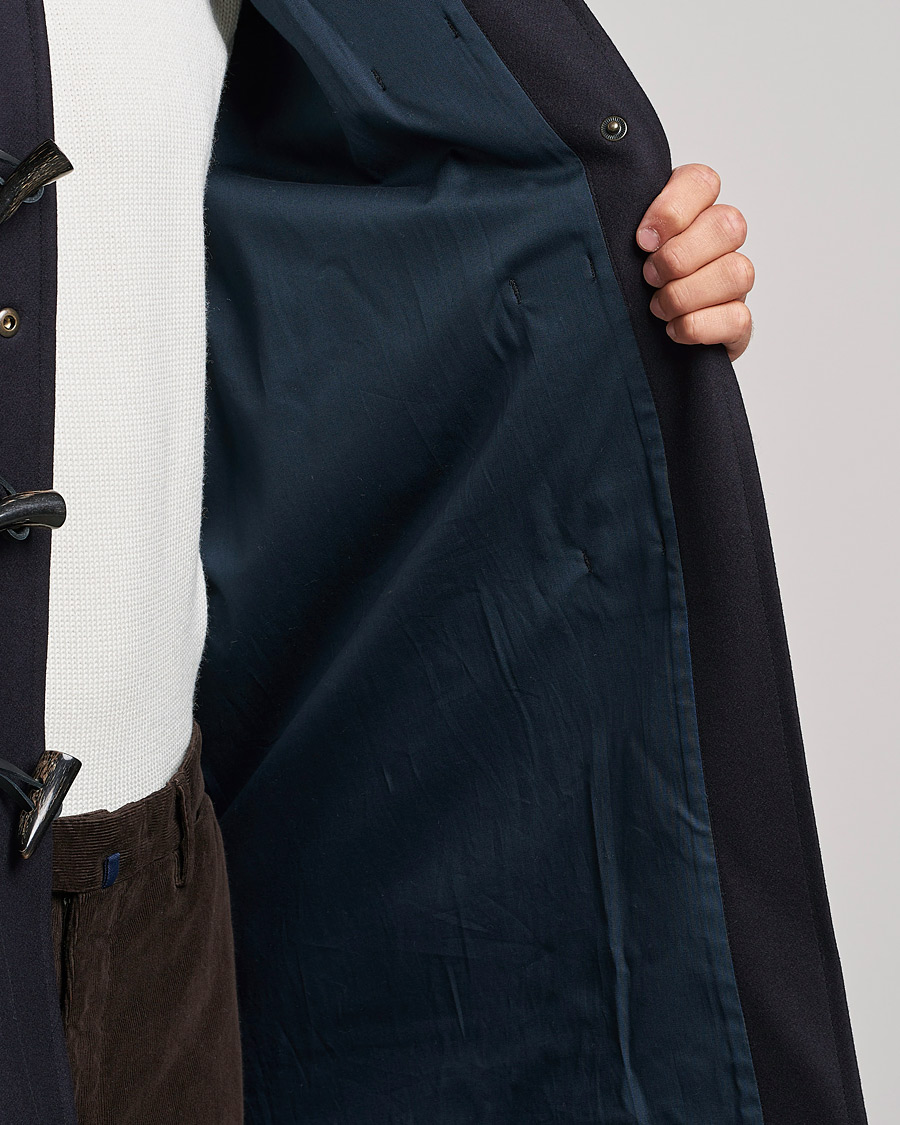 Herre | Jakker | Gloverall | Cashmere Blend Duffle Coat Navy