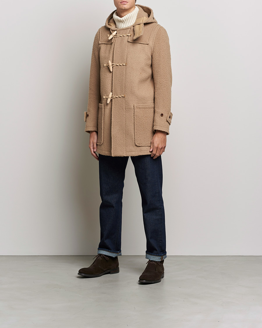 Herre | Jakker | Gloverall | Monty Casentino Wool Duffle Coat Camel