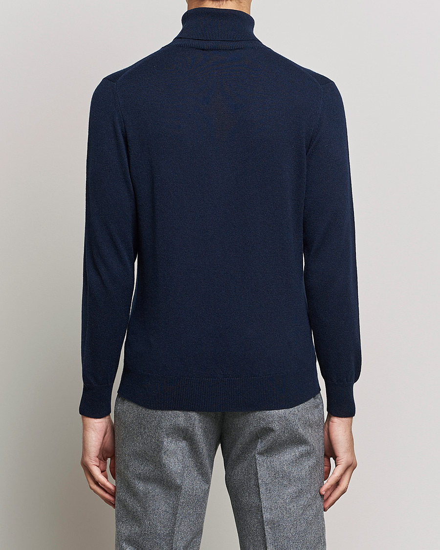 Herre | Trøjer | Piacenza Cashmere | Cashmere Rollneck Sweater Navy
