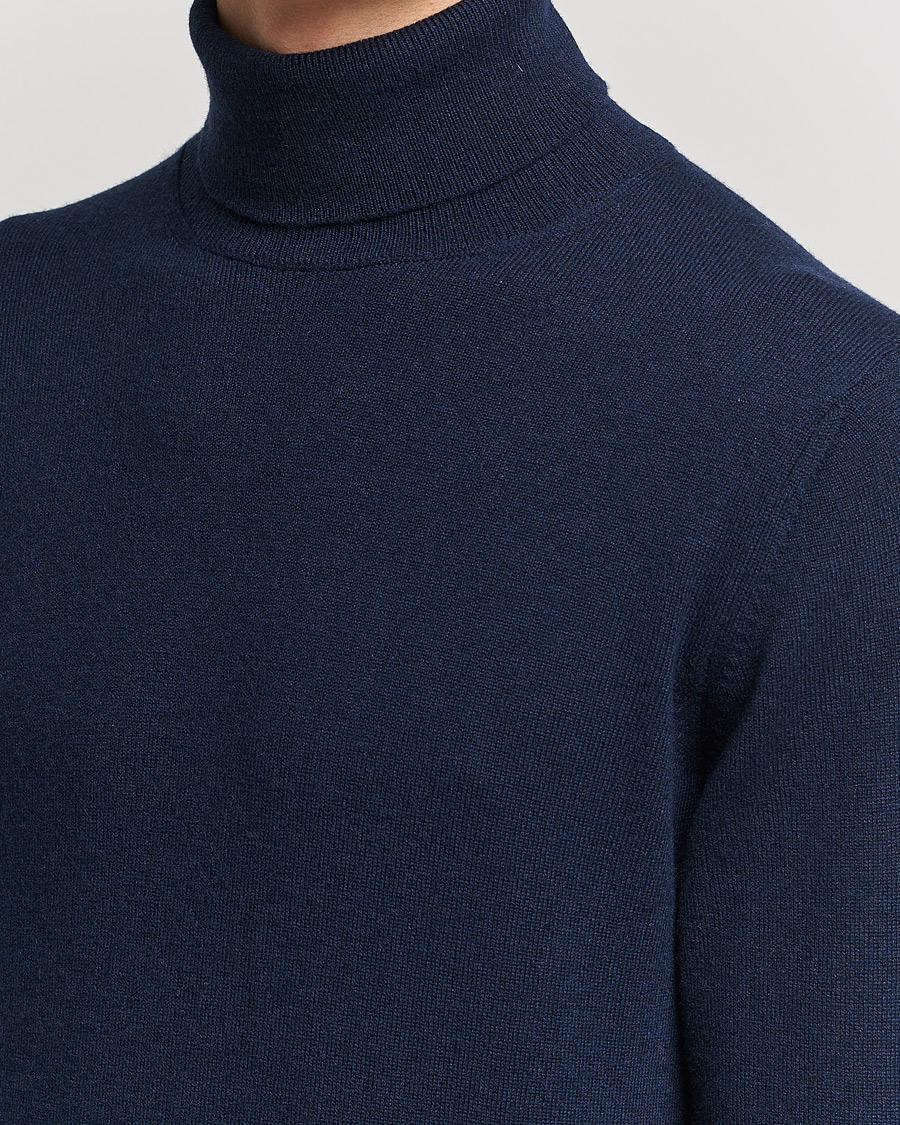 Herre | Trøjer | Piacenza Cashmere | Cashmere Rollneck Sweater Navy