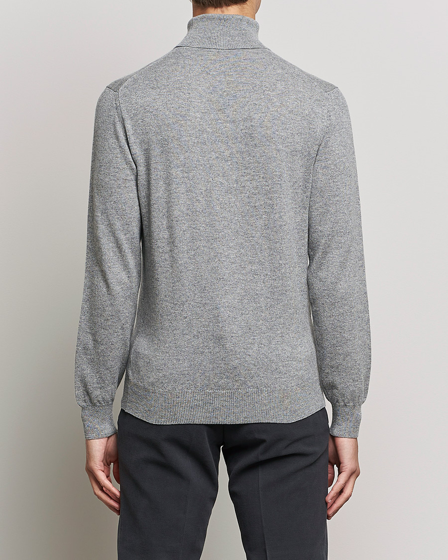 Herre | Trøjer | Piacenza Cashmere | Cashmere Rollneck Sweater Light Grey
