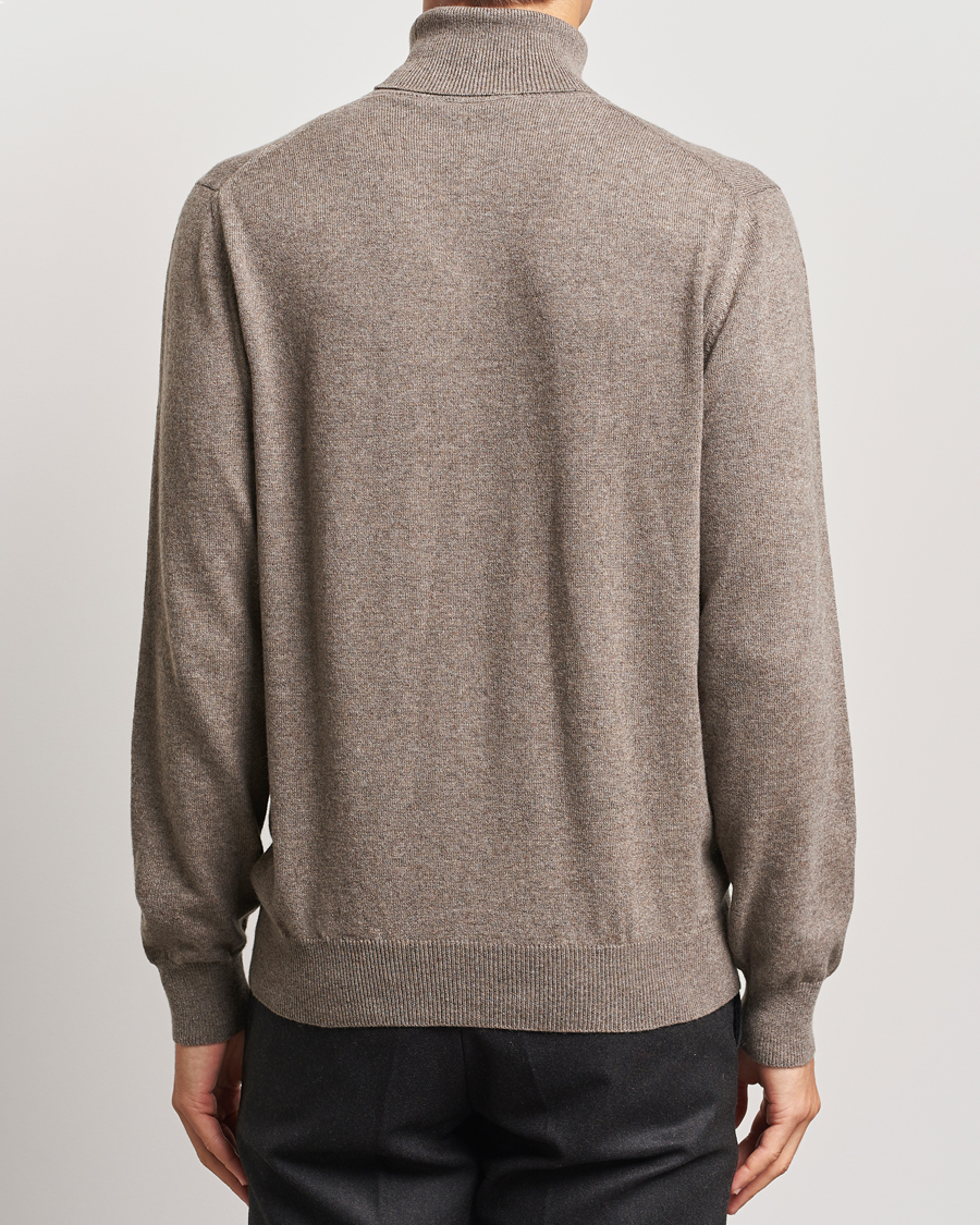 Herre | Trøjer | Piacenza Cashmere | Cashmere Rollneck Sweater Brown