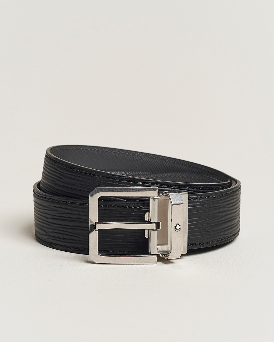 Herre |  | Montblanc | 35mm Leather Belt Black