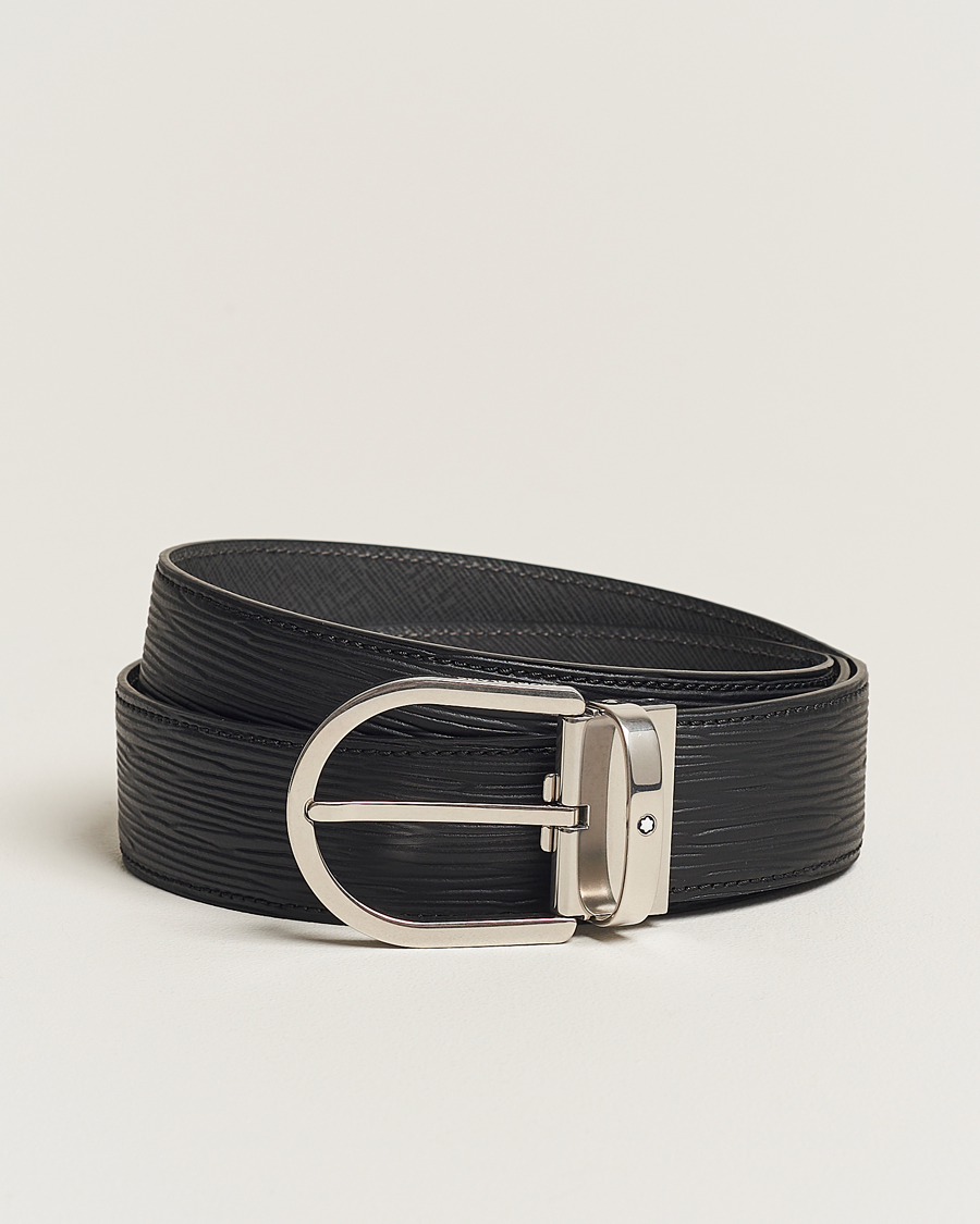 Herre |  | Montblanc | 40mm Horseshoe Buckle Belt Black