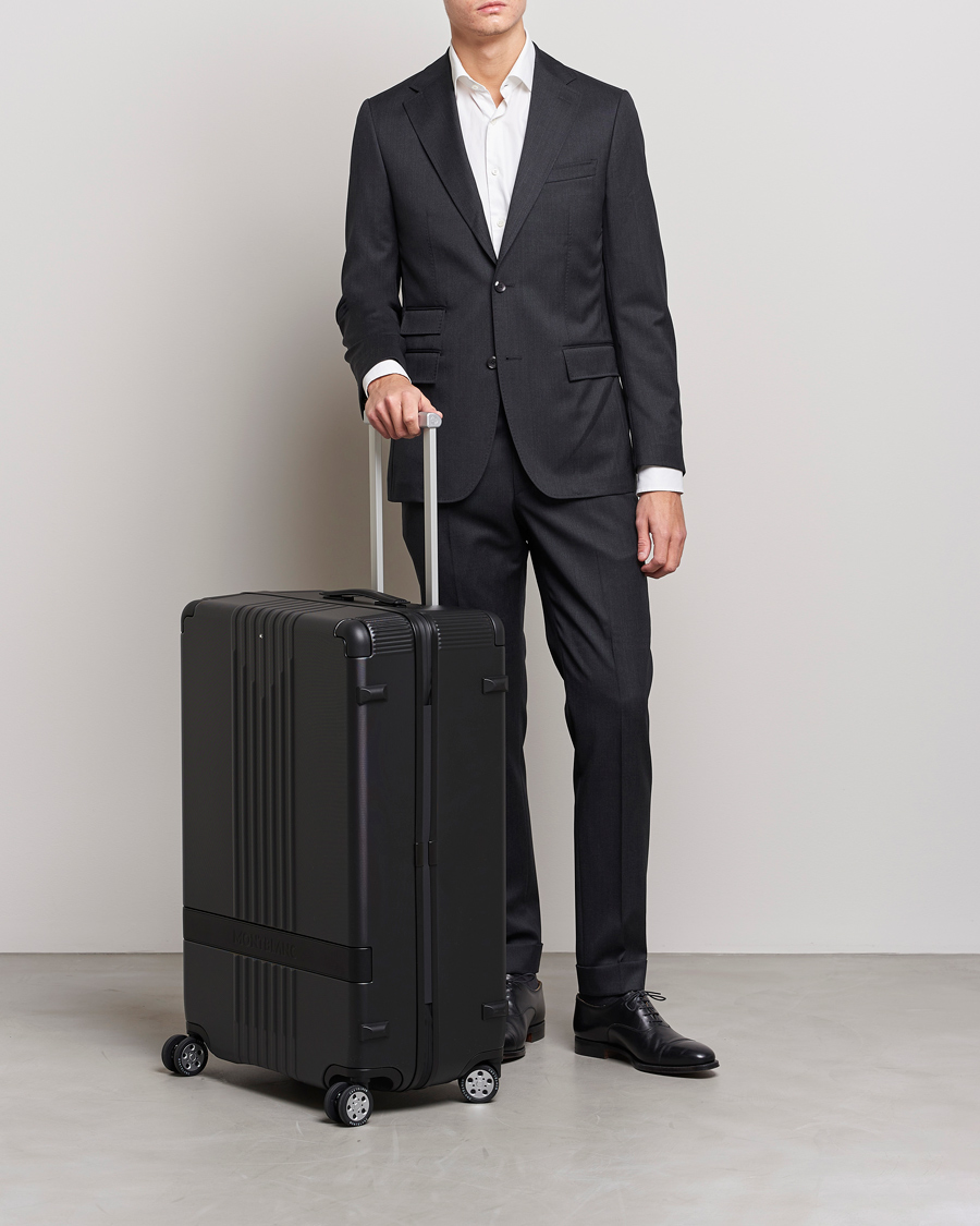 Herre | Tasker | Montblanc | Trolley Medium/Large 4 Wheels Black