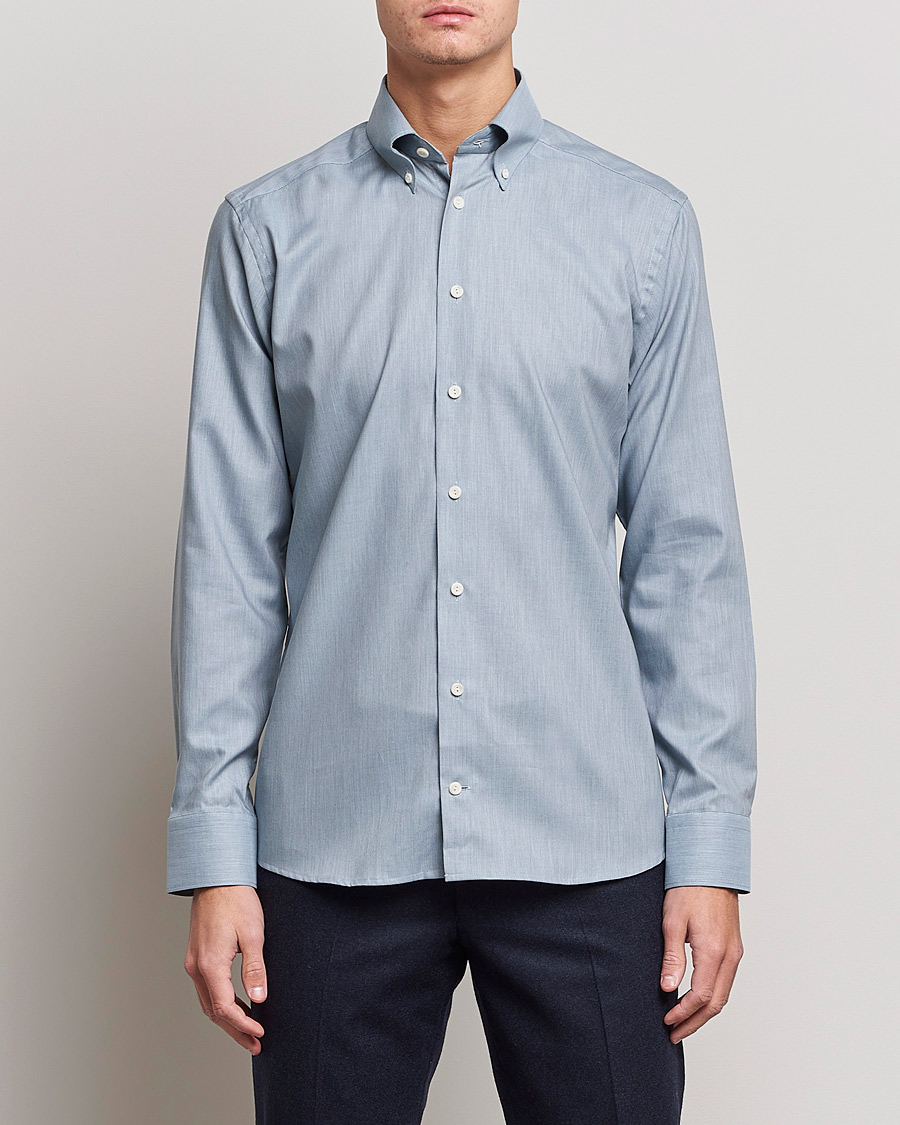 Herre | Casualskjorter | Eton | Wrinkle Free Button Down Oxford Shirt Light Blue 