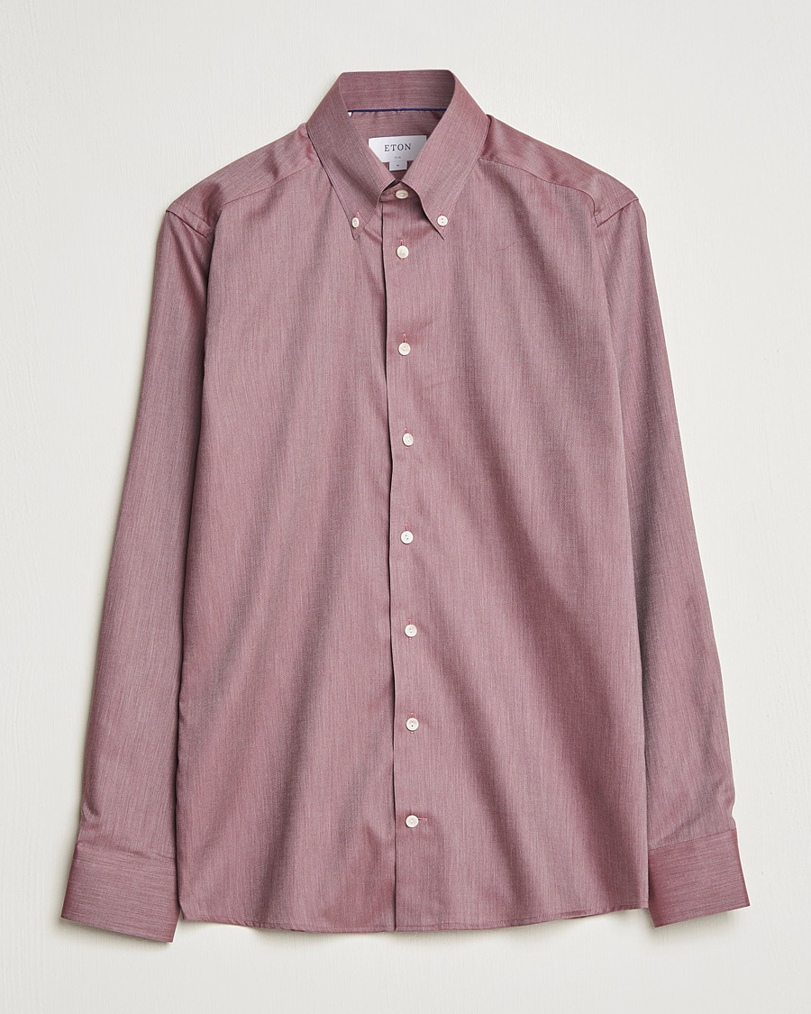 Herre | Skjorter | Eton | Wrinkle Free Button Down Oxford Shirt Red