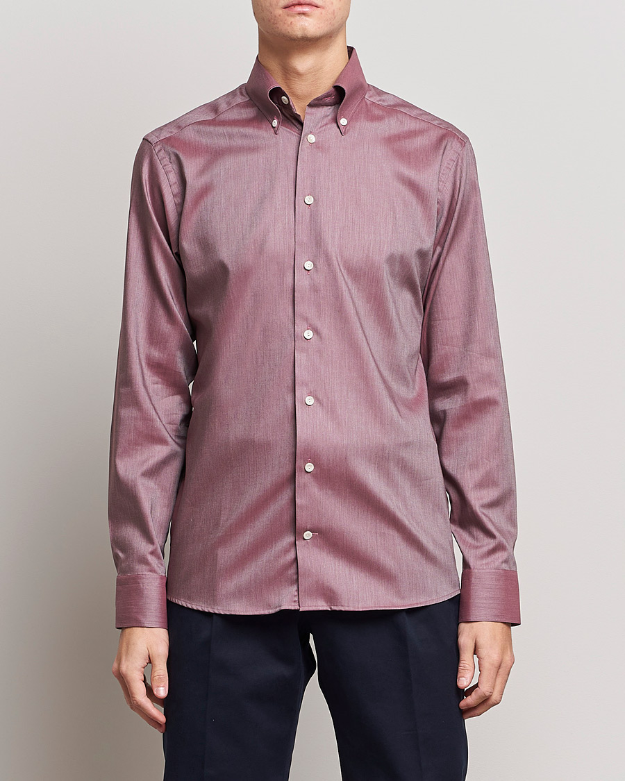 Herre | Casualskjorter | Eton | Wrinkle Free Button Down Oxford Shirt Red 