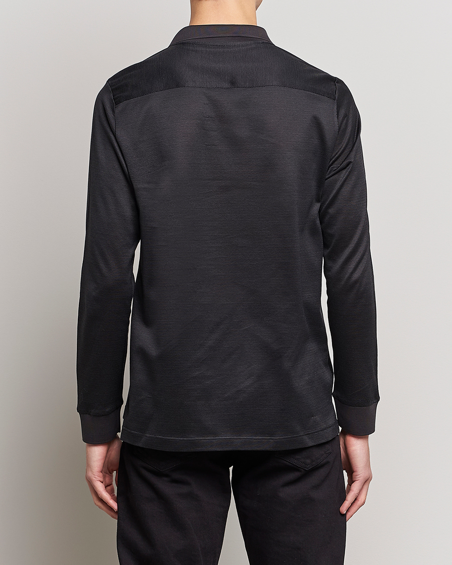Herre | Polotrøjer | Eton | Knit Jaquard Polo Shirt Black