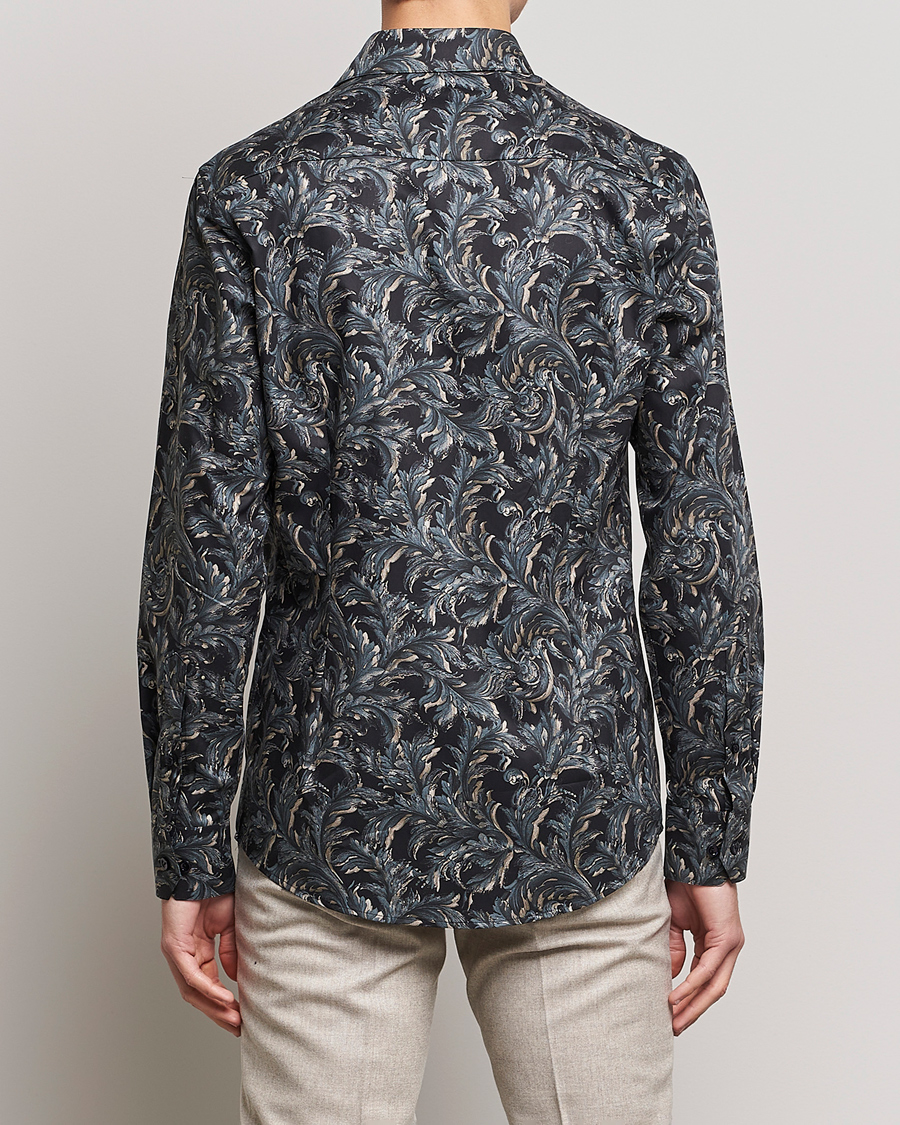 Herre | Skjorter | Eton | Floral Signature Twill Shirt Black