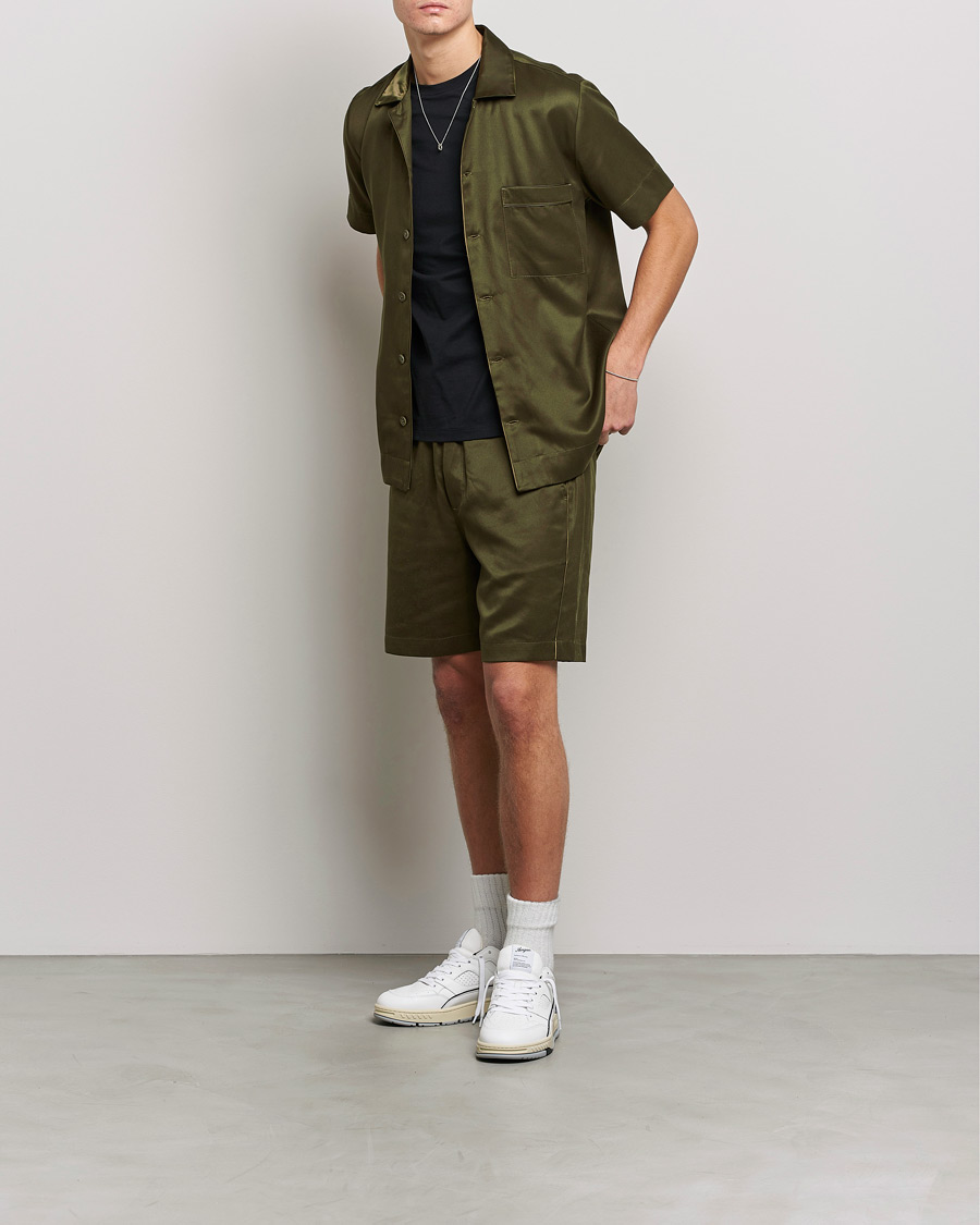 Herre | CDLP Short Sleeve Lounge Set Olive | CDLP | Short Sleeve Lounge Set Olive