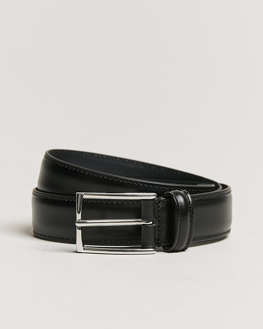 Herre | Bælter | Anderson's | Leather Suit Belt 3 cm Black