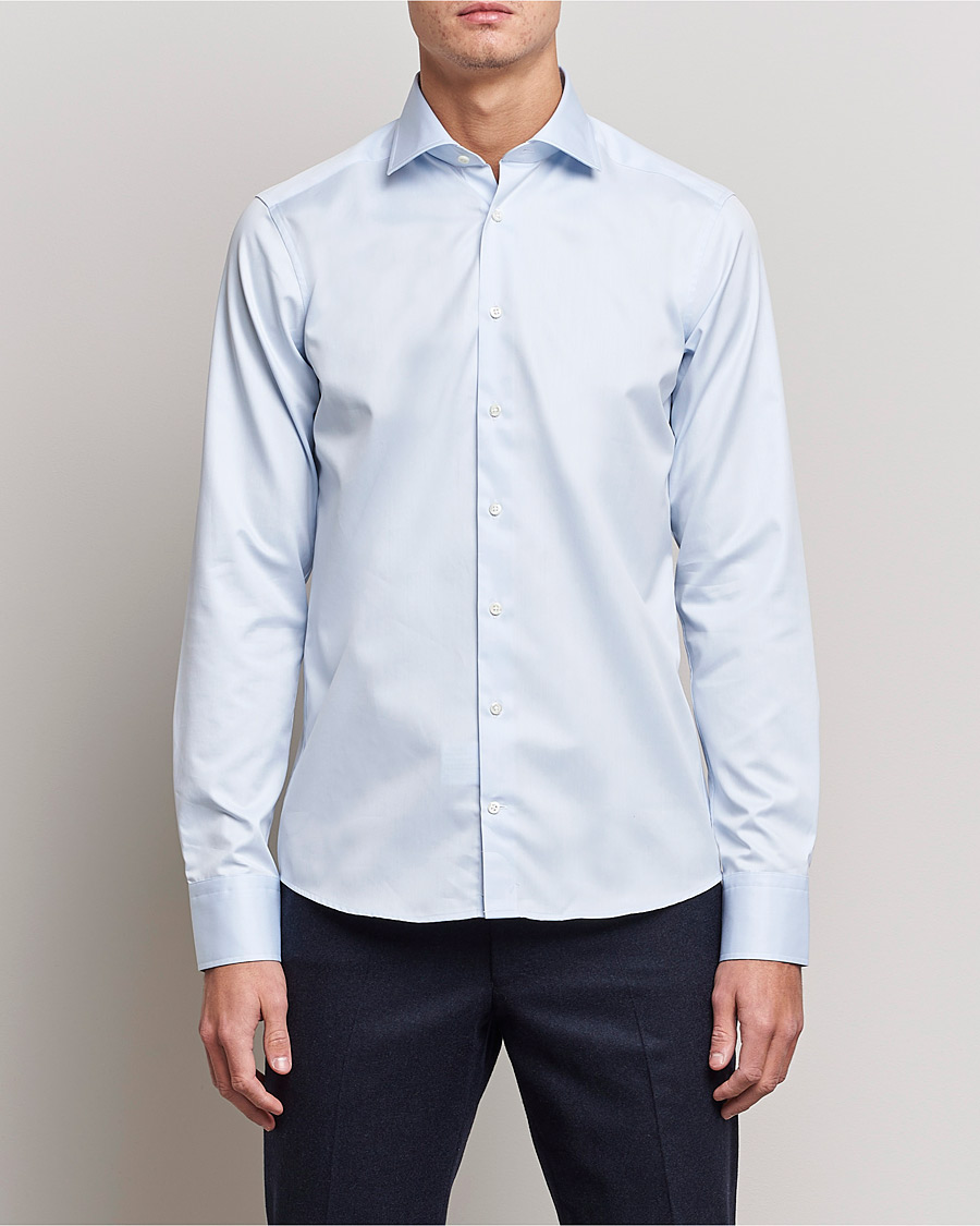 Herre | Skjorter | Stenströms | Superslim Plain Shirt Blue