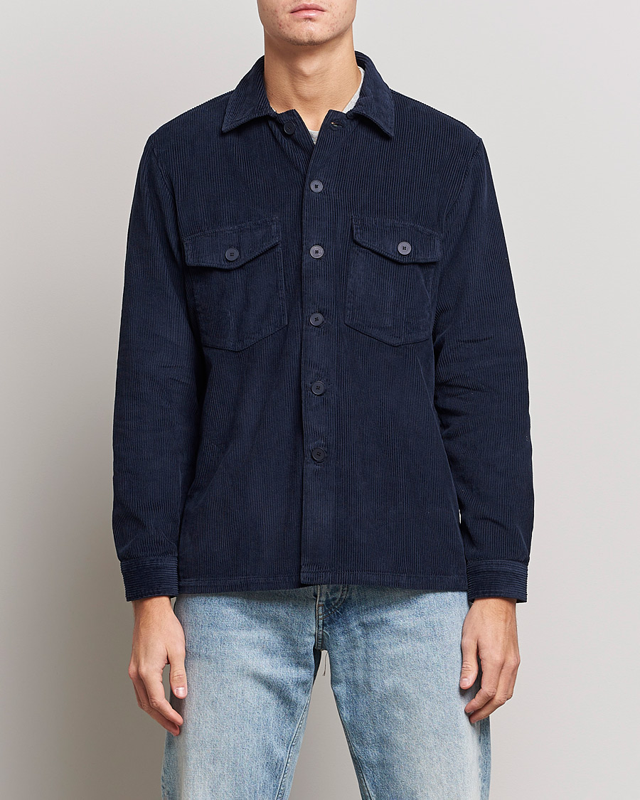 Herre | An overshirt occasion | A Day's March | Carey Cord Overshirts Navy