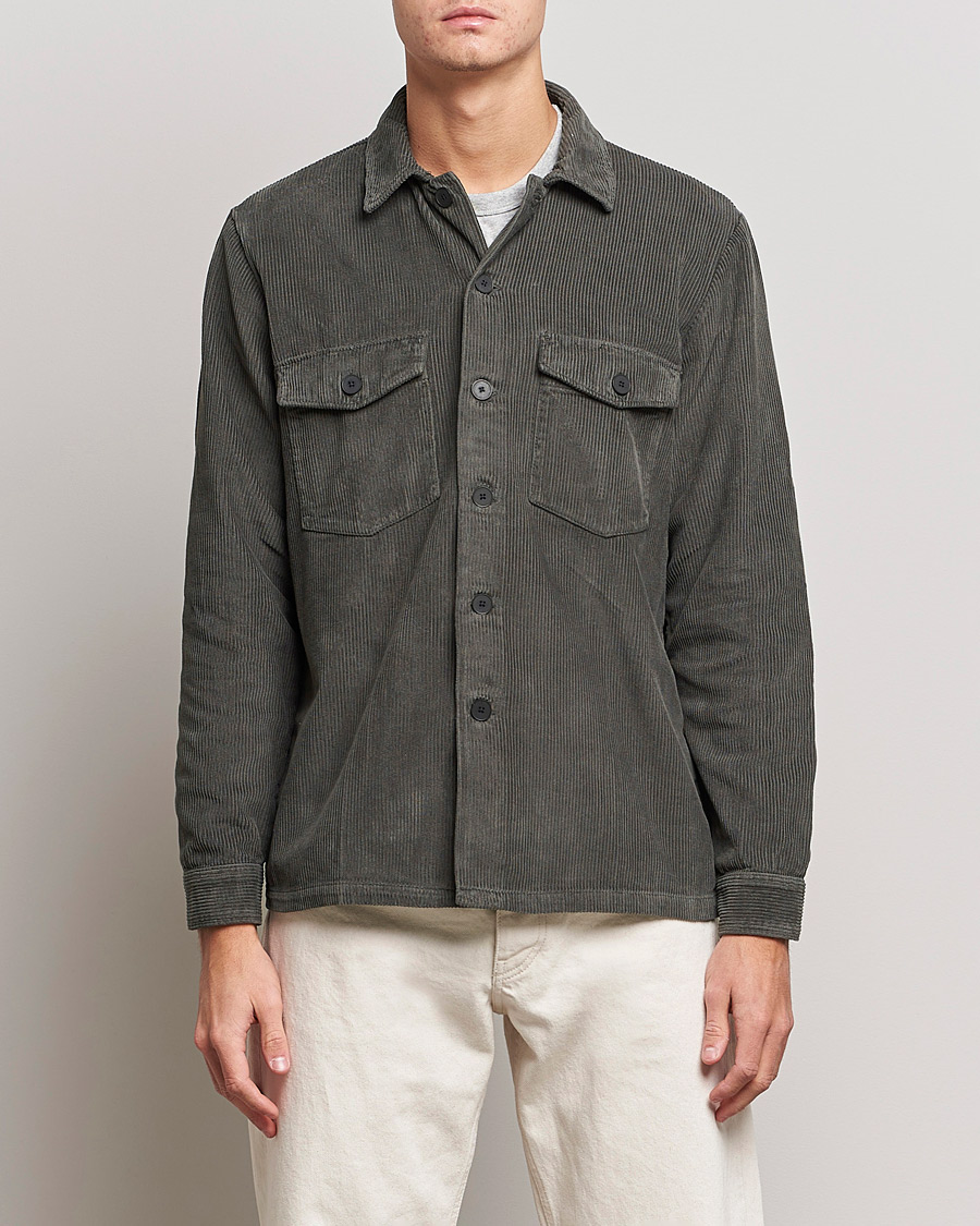 Herre | A Day's March | A Day's March | Carey Cord Overshirts Olive