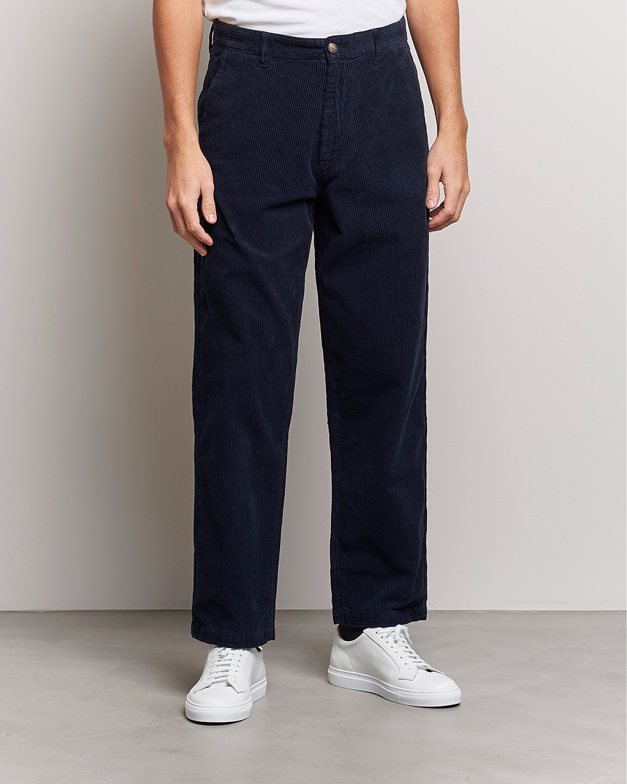 Herre | Fløjlsbukser | A Day's March | Redwood Cord Trousers Navy