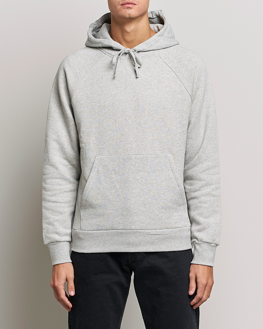 Herre | Hættetrøjer | A Day's March | Lafayette Organic Cotton Hoodie Grey Melange