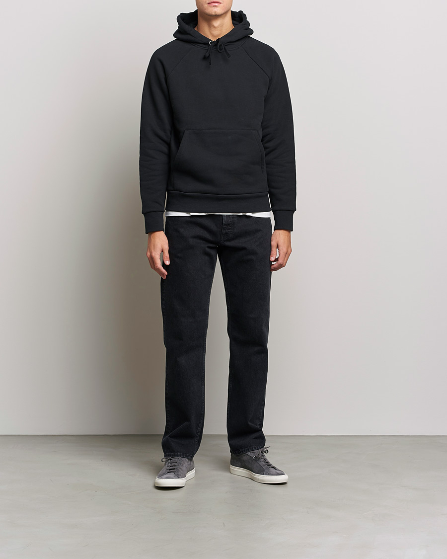 Herre | Trøjer | A Day's March | Lafayette Organic Cotton Hoodie Black