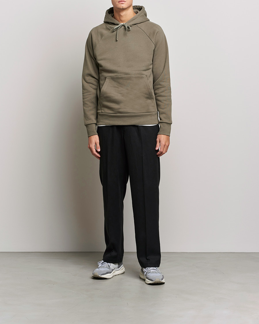 Herre | Trøjer | A Day's March | Lafayette Organic Cotton Hoodie Army