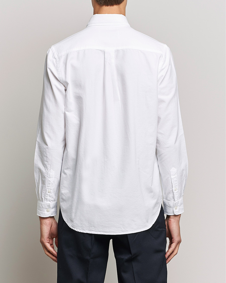 Herre | Skjorter | A Day's March | Moorgate Dyed Oxford Shirt White