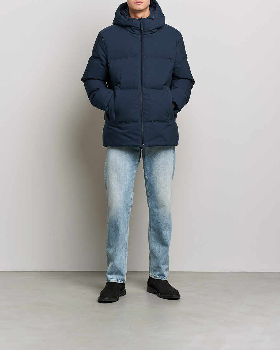 Herre | Jakker | A Day's March | Yangra Puffer Jacket Matt Navy