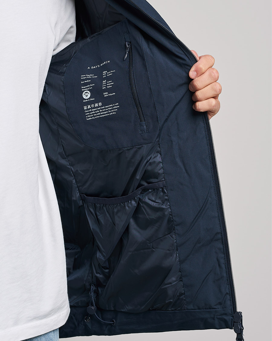 Herre | Jakker | A Day's March | Yangra Puffer Jacket Matt Navy