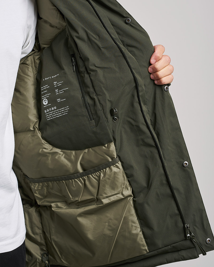 Herre | Jakker | A Day's March | Caraz Puffer Parka Olive