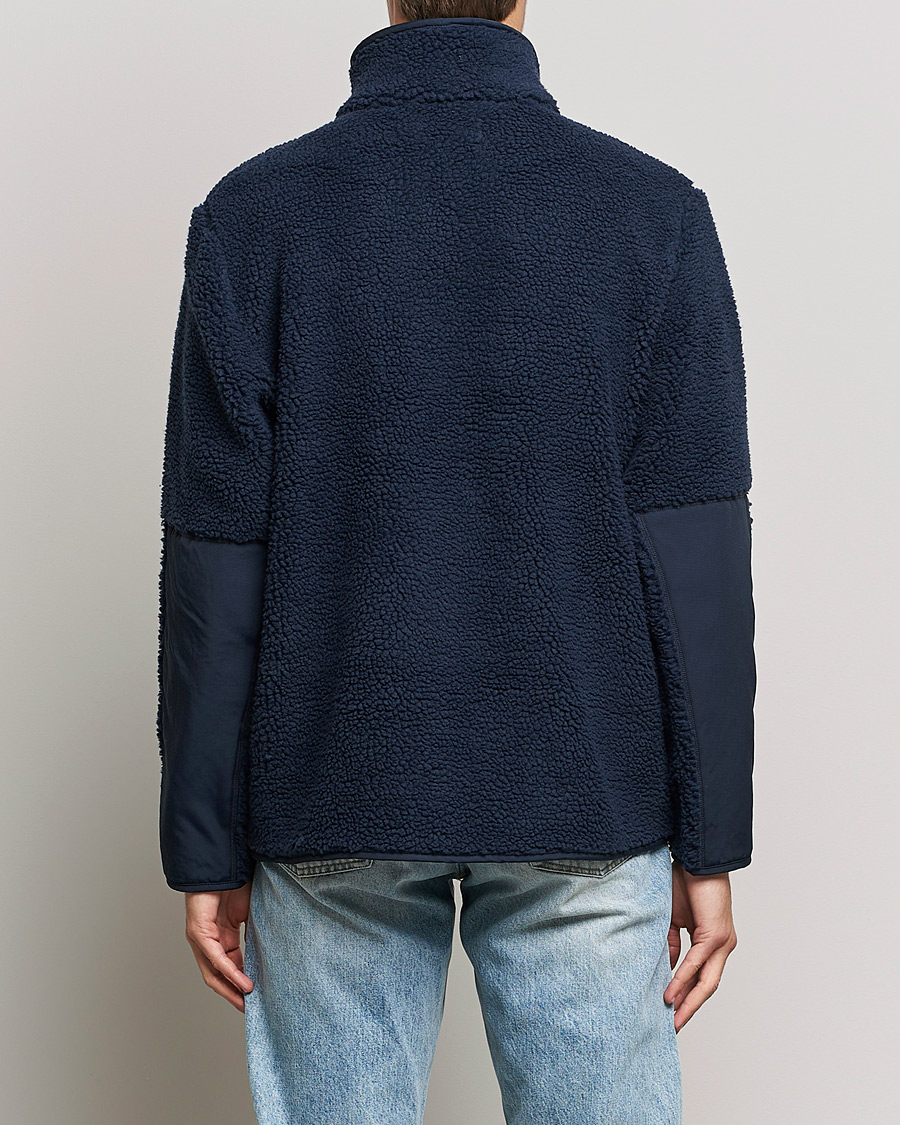 Herre | Trøjer | A Day's March | Tone Pile Fleece Jacket Navy
