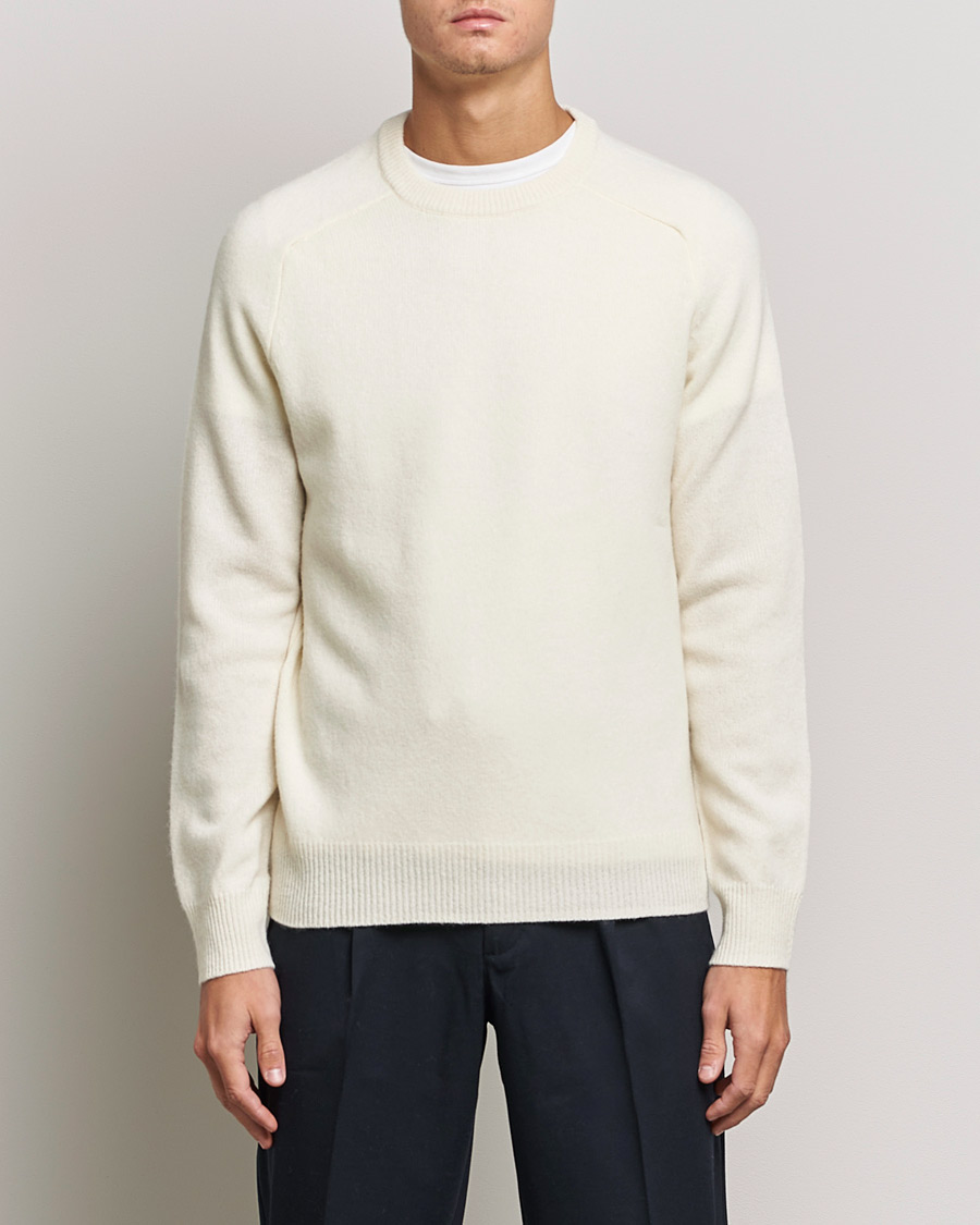 Herre | A Day's March | A Day's March | Brodick Lambswool Sweater Off White