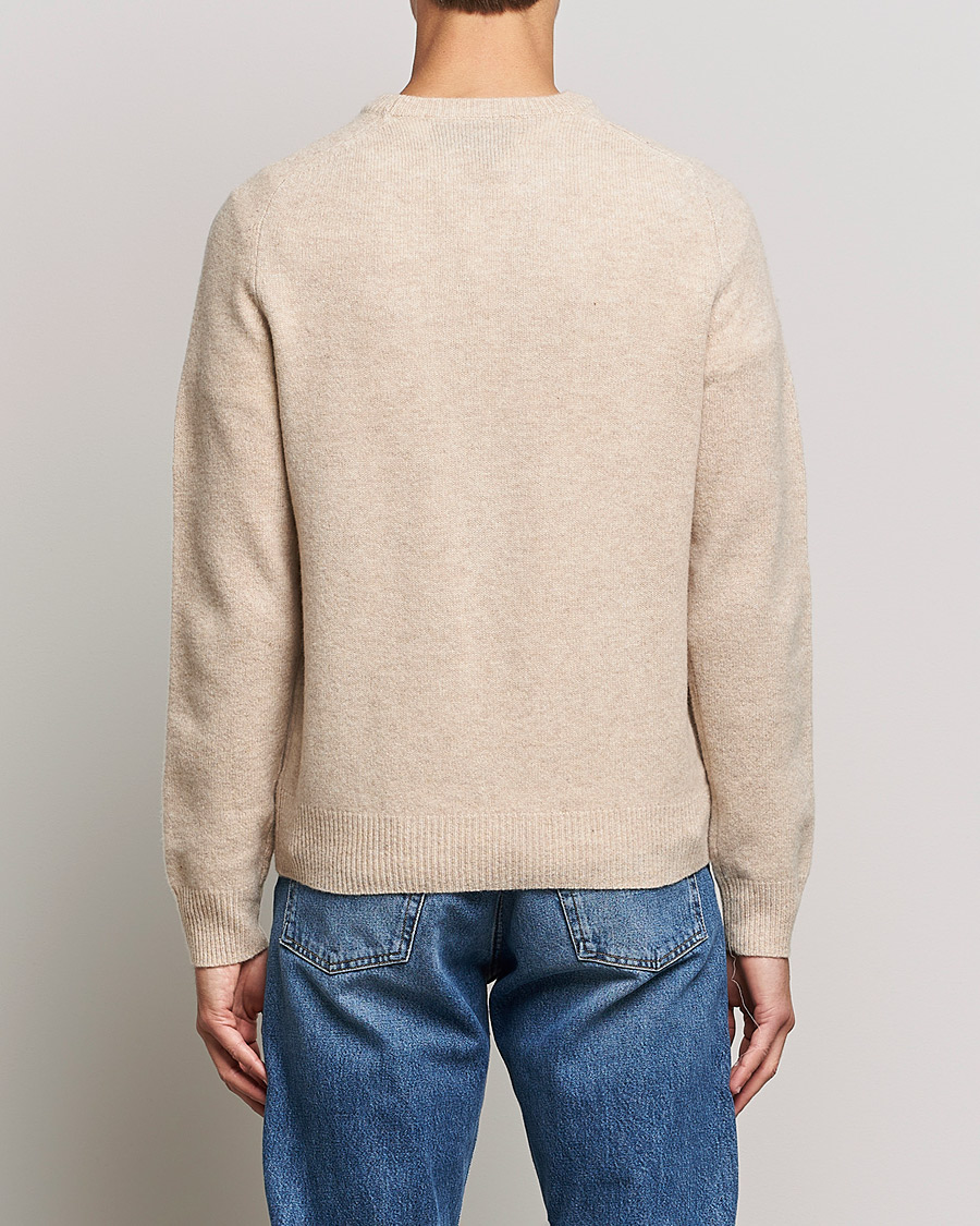 Herre | Trøjer | A Day's March | Brodick Lambswool Sweater Sand Melange