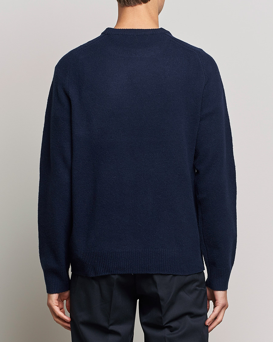 Herre | Trøjer | A Day's March | Brodick Lambswool Sweater Navy
