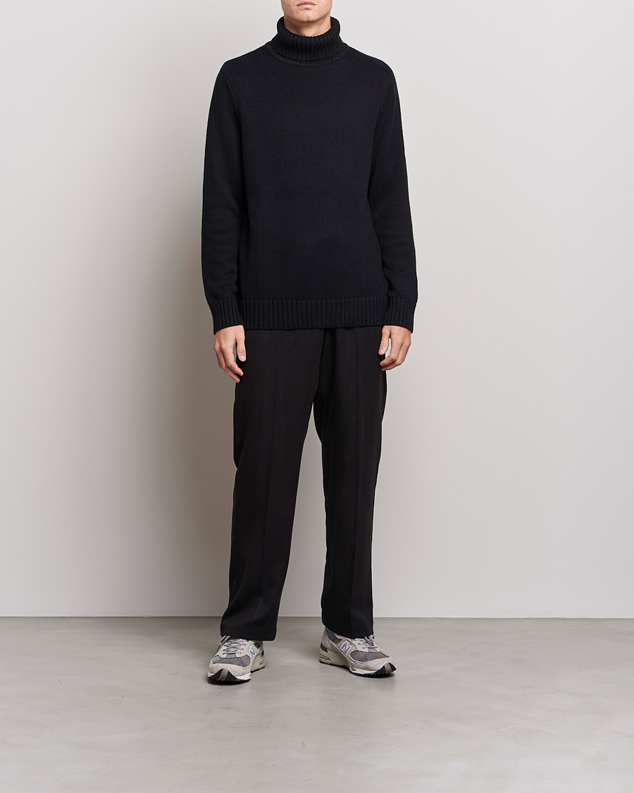Herre | A Day's March | A Day's March | Forres Cotton/Cashmere Rollneck Black