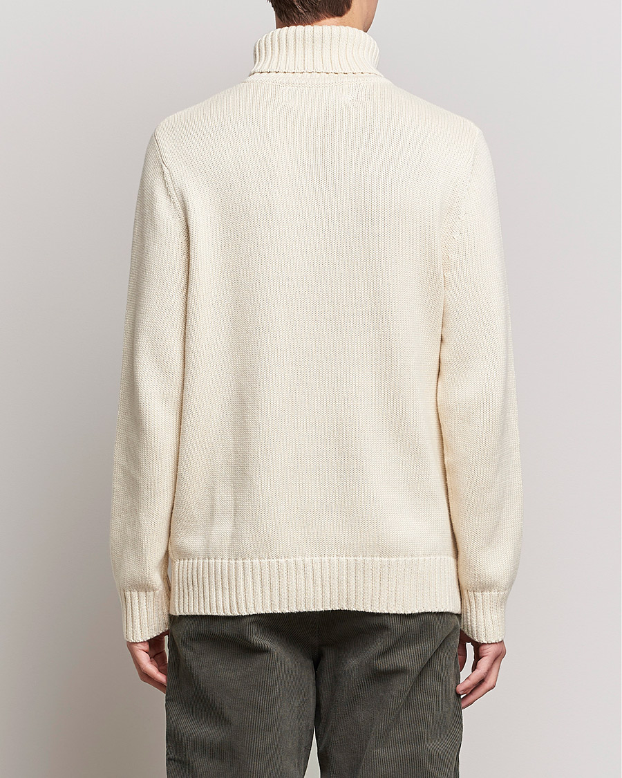 Herre | Trøjer | A Day's March | Forres Cotton/Cashmere Rollneck Off White