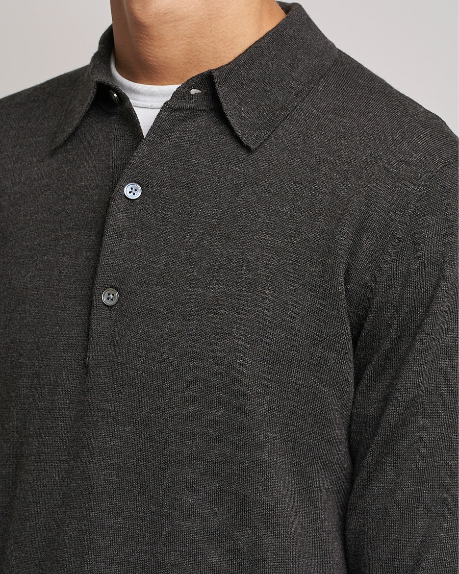 Herre | Trøjer | A Day's March | Ambroz Merino Polo Java Brown